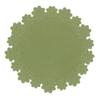 Floral Border Linen Placemat For Sale