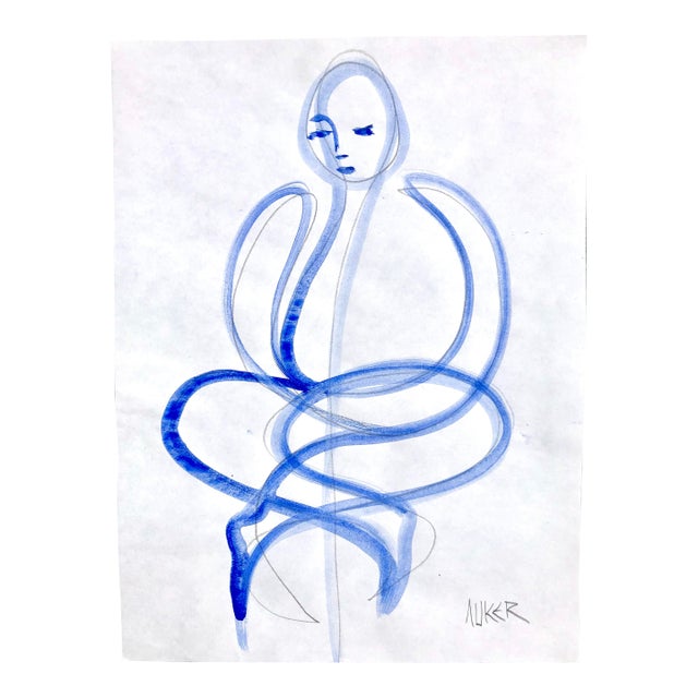 “The Meditator” Original Artwork by Cassandra Auker For Sale