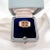 Vintage ring signed Boucheron in 18 carat gold (750 thousandths). It is decorated in the center with a motif representing...