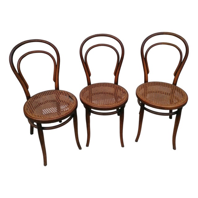 Model No. 18 Chairs from Gebrüder Thonet and Wackerlin & C., 1980s, Set of 7 For Sale
