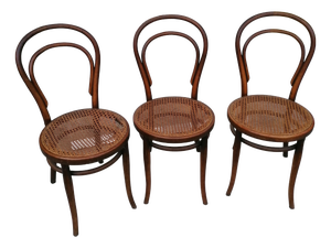 Model No. 18 Chairs from Gebrüder Thonet and Wackerlin & C., 1980s, Set of 7