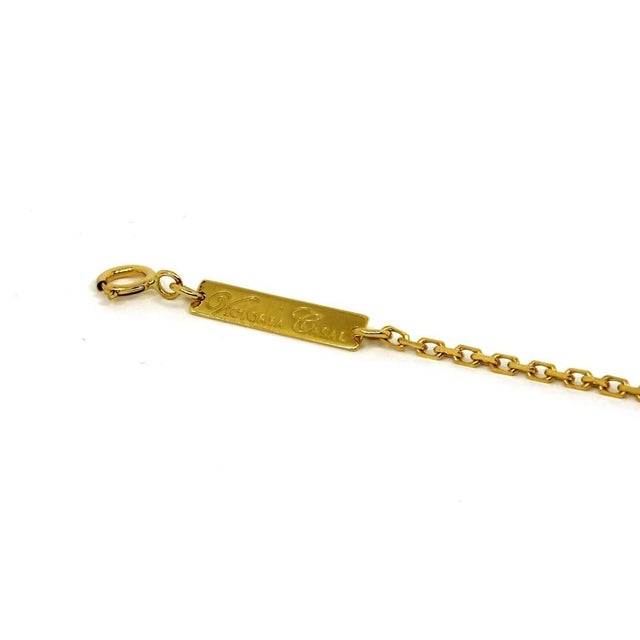 Mid 20th Century Mid 20th Century Victoria Casal 18k Yellow Gold Black Diamonds & Gray MOP Bracelet For Sale - Image 5 of 5