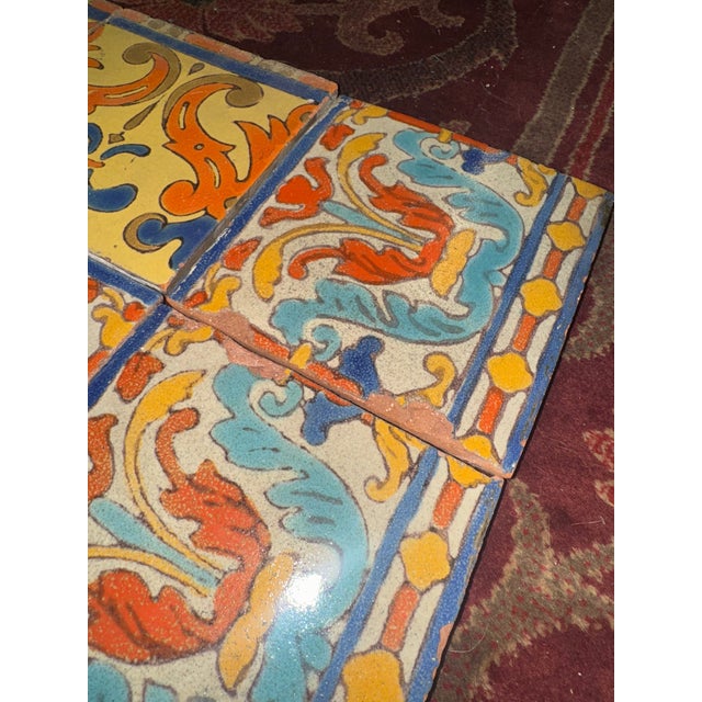 Museum-Quality 1920s D&m (Davies & McDonald) Spanish Revival Fireplace Tile Set With Spanish Dancers For Sale - Image 10 of 12
