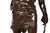 A Fine 36” H French Antique Bronze Sculpture “Victory” by Eugene Marioton For Sale - Image 10 of 18