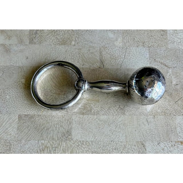 Traditional Tiffany & Co. Sterling Silver Baby Rattle Sculpture For Sale - Image 3 of 11