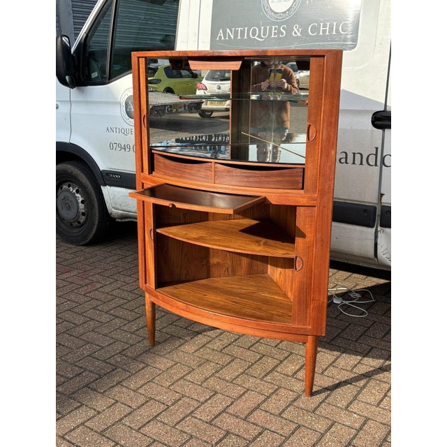 Wood Mid-Century Danish Teak Cabinet by Johannes Andersen For Sale - Image 7 of 13