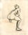 Contemporary Gallery Figure Sketches on Tea Stained Paper - Set of 3 Original Tasteful Nudes For Sale - Image 3 of 11