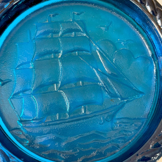 Stunning and chunky Americana ashtray catchall with a Nautical clipper ship motif. Most items found at Pub & Oasis are...