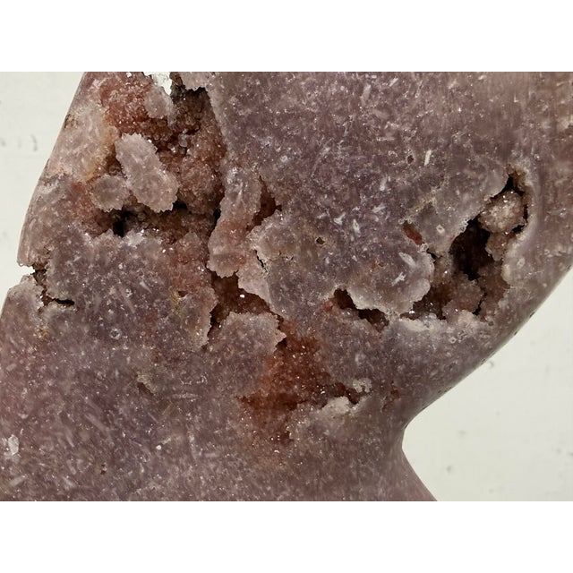 Gemstone Pink Amethyst Butterfly on Stand For Sale - Image 7 of 12