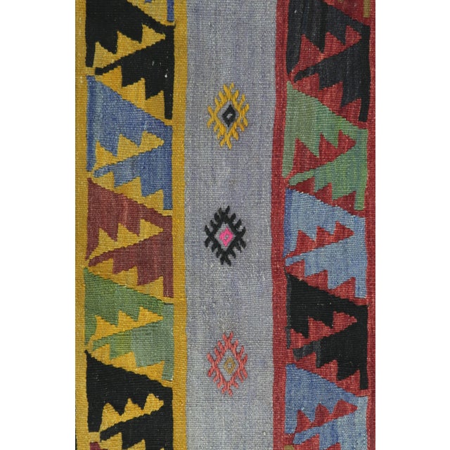 Wine Vintage Turkish Kilim Runner-3′3″ × 8′9″ For Sale - Image 8 of 13