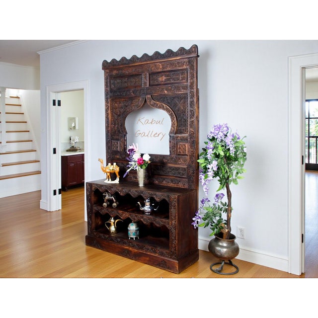 Vintage Hand Carved Wooden Hall Console Tables, 1990s For Sale - Image 9 of 18