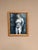 Original Swedish Oil on Canvas – “Lady in Blue” by So – Signed – Vintage & Framed – 47 × 39 cm (18.5" × 15.4") incl. frame...