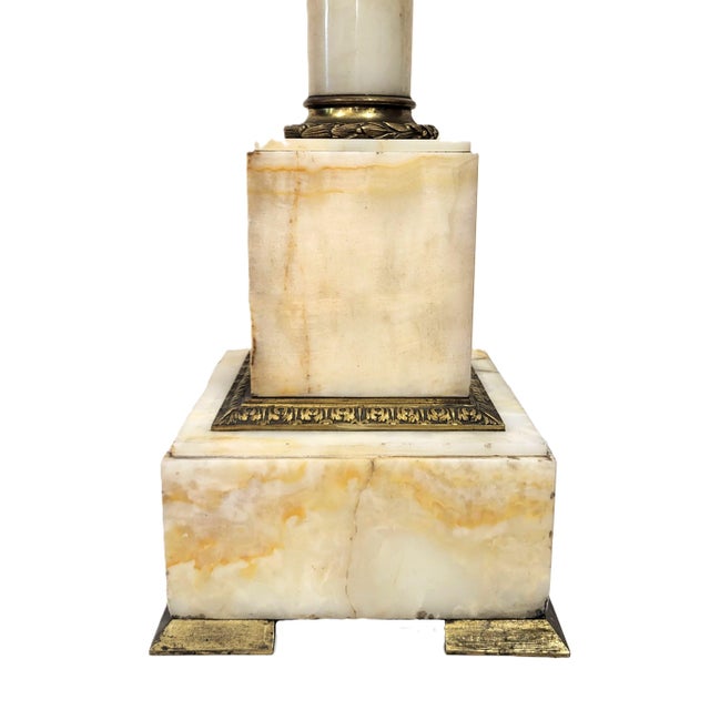 Antique French 19th C Rotating Top Bronze & Onyx Column Pedestal For Sale - Image 12 of 14