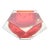 Vintage Alessandro Mandruzzato Murano Faceted Sommerso Glass Bowl, Red, Yellow For Sale