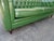 Vintage Chesterfield Sofa Green Tufted Leather Couch For Sale - Image 11 of 12