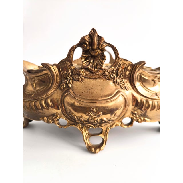 Metal French Bronze Centrepiece in Second Empire Style For Sale - Image 7 of 13