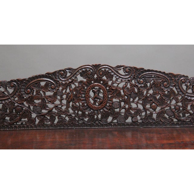 Antique Anglo-Indian Carved Cabinet, 1860 For Sale - Image 10 of 18