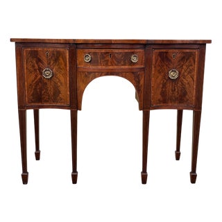 Antique George III Mahogany Sheraton Sideboard, 1790 For Sale
