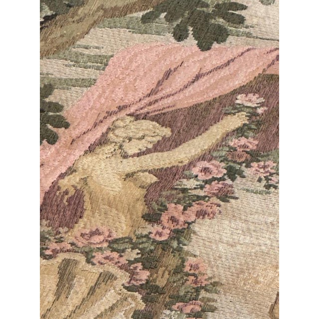 Mid-Century French Jacquard Tapestry with Embarkation for Cythera Motif in the style of Aubusson, 1950s For Sale - Image 18 of 18