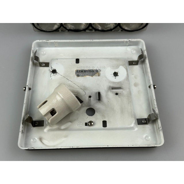 Ceiling Lamp in Glass & Metal from Glashütte Limburg, 1970s For Sale - Image 4 of 18