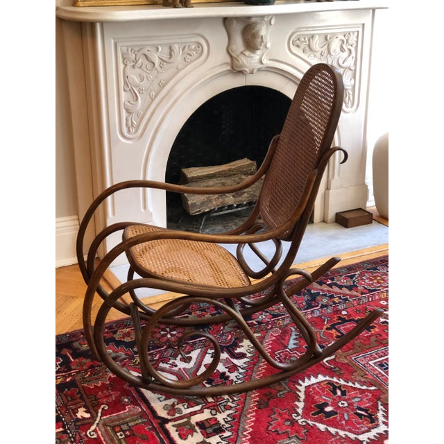Thonet Vintage Thonet-Style Bentwood Rocker For Sale - Image 4 of 13