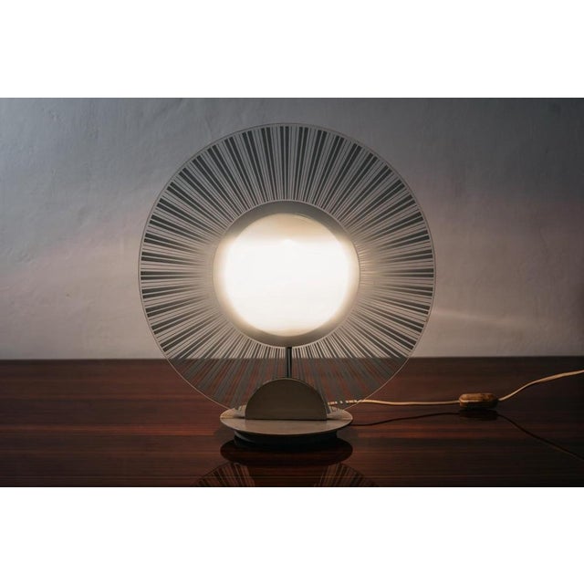 Vintage Glass Table Lamp, 1980 For Sale - Image 11 of 17