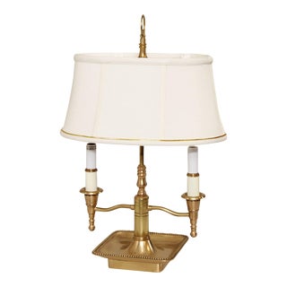Frederick Cooper Brass Bouillotte Table Lamp For Sale