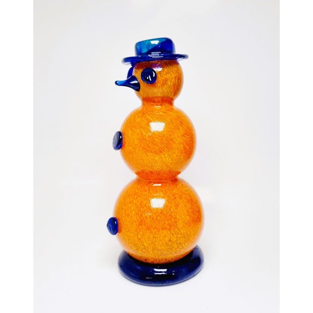 Bohemian Glass Snowman Figure, 1970s For Sale - Image 4 of 16