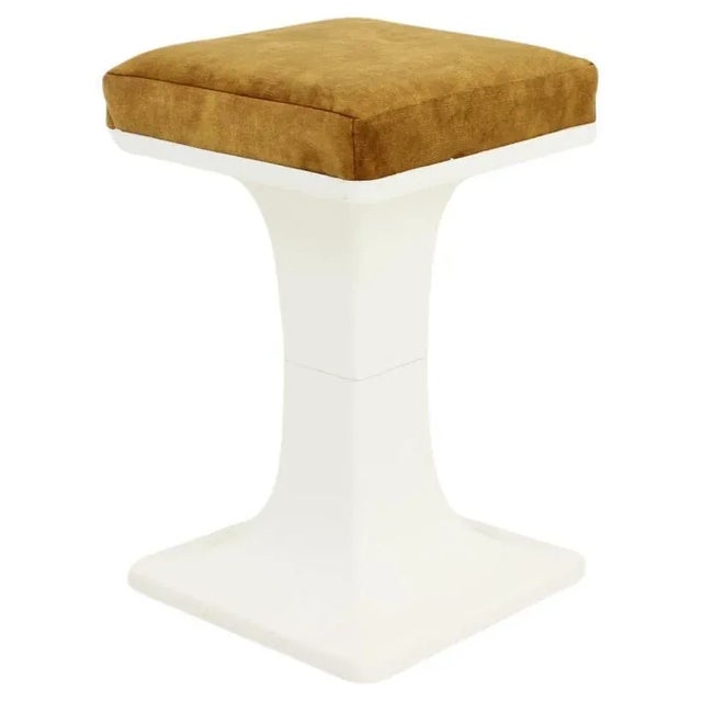 Gold Mid-Century Plastic Stool, Hungary, 1970s For Sale - Image 8 of 8