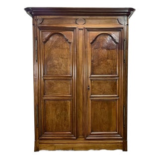 18th Century Walnut Château Wardrobe For Sale