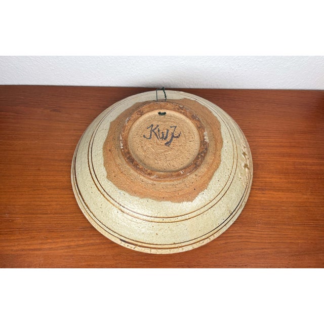 Large Mid-Century Modern Danish Studio Pottery Bowl from Kirsten Winther Johannsen, 1960s For Sale - Image 6 of 18