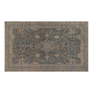 Antique Persian Kirman Handmade Wool Carpet