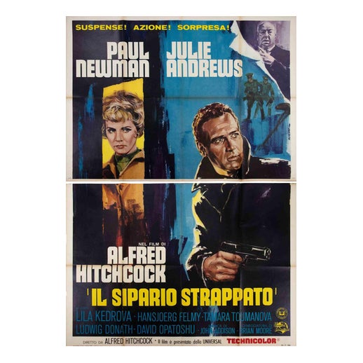 Il Sipario Strappato (Torn Curtain) Film Poster, 1966 For Sale