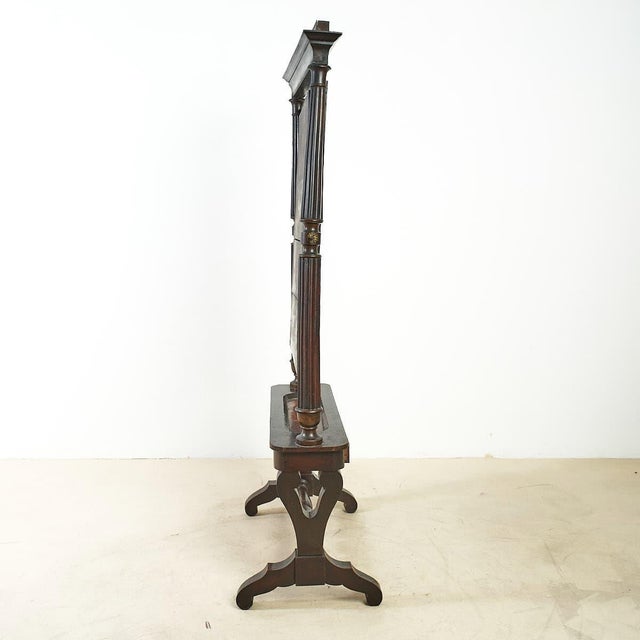 Wood Charles X Psyche Mirror in Walnut, Early 19th Century For Sale - Image 7 of 13