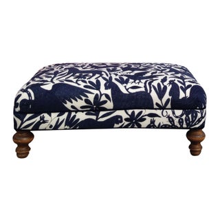 Navy Otomi Ottoman For Sale