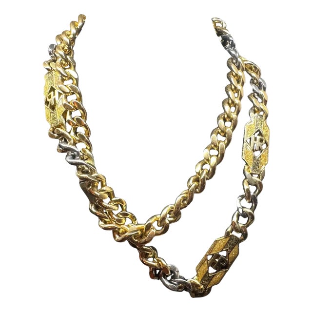 1960s Costume Jewelry Long Chain by Helen Rubinstein For Sale