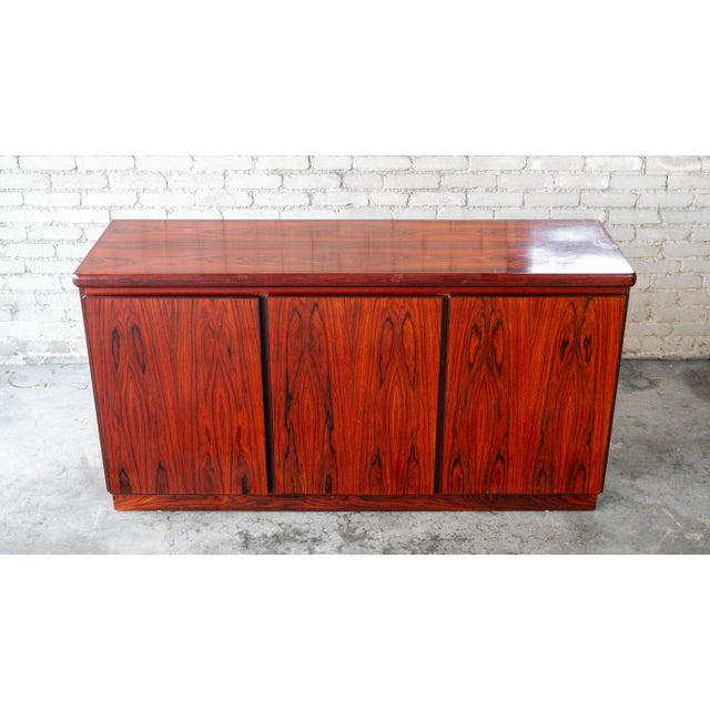1970s Danish Modern Rasmus Rosewood Credenza For Sale - Image 9 of 16