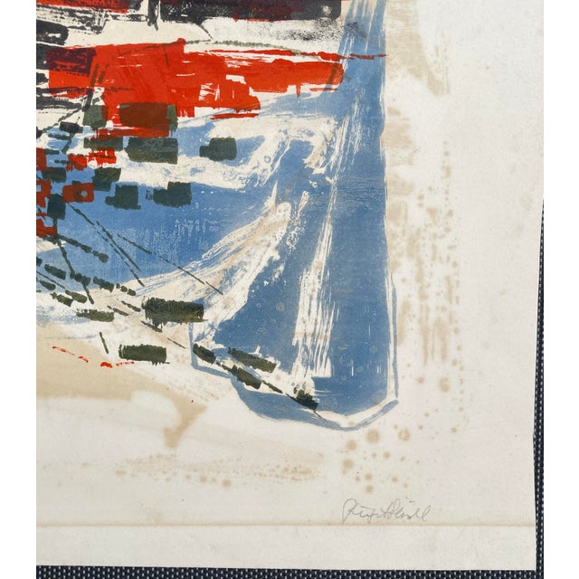 Mid-Century Modern 1960s Brigit Skiold Mid Century Lithograph For Sale - Image 3 of 4