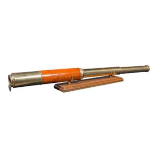 Antique 2 Draw Telescope, English, Maritime, Day or Night, Richardson, Regency For Sale