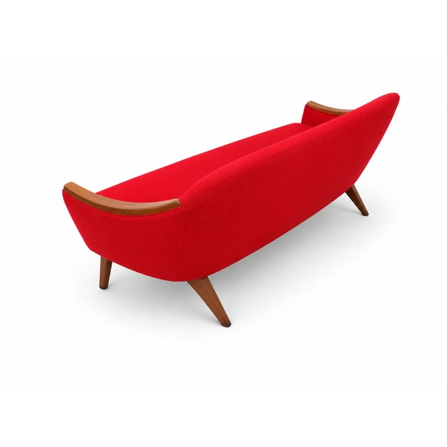 Adrian Pearsall Sofa with Walnut Arms (model 1810-S) Adrian Pearsall's sofas tend to be quite long, but this one (model...