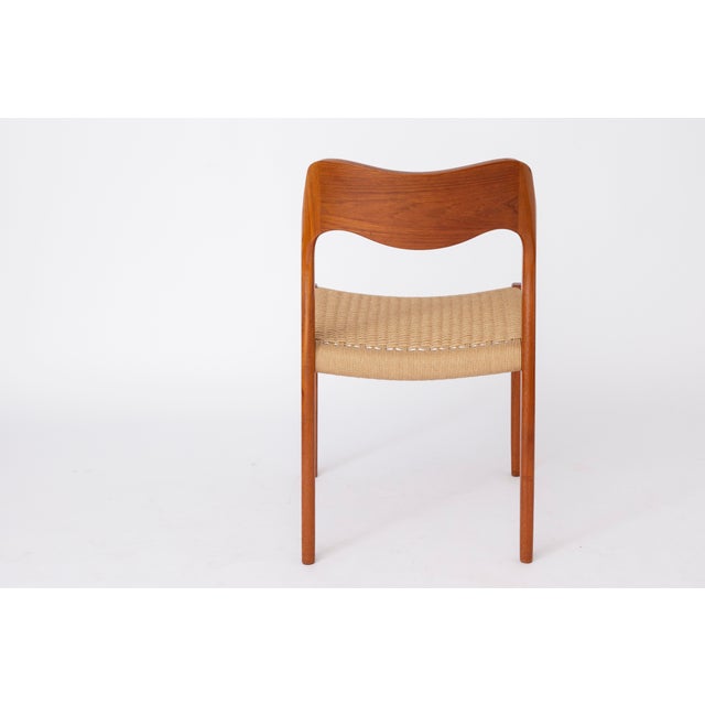 1960s Model 71 Chair in Teak with New Danish Cord by Niels Otto Møller for J.L. Møllers, 1960s For Sale - Image 5 of 10