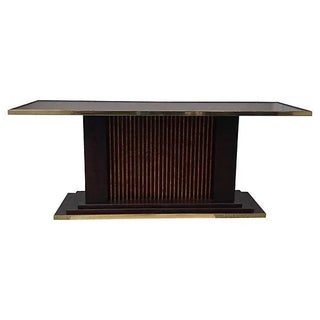 C. 1970's-80's Trouvailles Art Deco Step Tiered Console For Sale