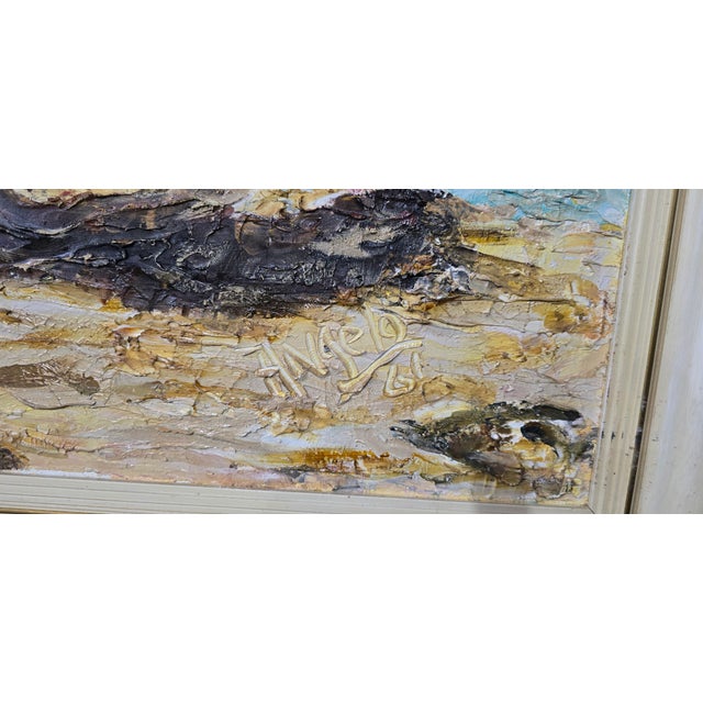 1960s Angelo, 1961, Oil Painting on Canvas, Framed For Sale - Image 5 of 7