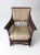 Antique Wicker Rocking Chair With Cushion For Sale - Image 4 of 13