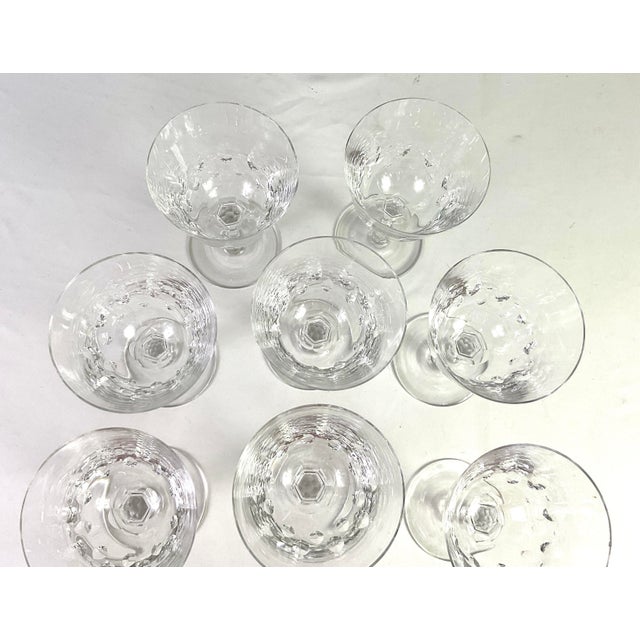 Mid 20th Century Orrefors-“ Imperial Crystal Stemware Collection”-Mouth Blown Crystal Wine/Water Goblets – Set of 11 For Sale - Image 6 of 7