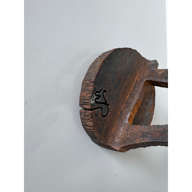 1990s Vintage Native American–Style Hand-Cut Metal Brutalist Abstract Sculpture For Sale - Image 9 of 12