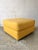 Contemporary Leather Ottoman With Casters. For Sale - Image 4 of 9
