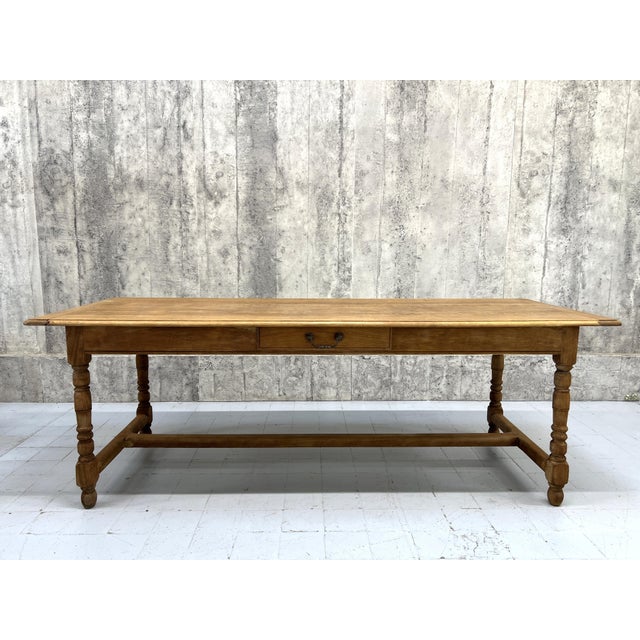 Vintage Farmhouse Refectory Dining Table in Oak, 1950s For Sale - Image 12 of 12