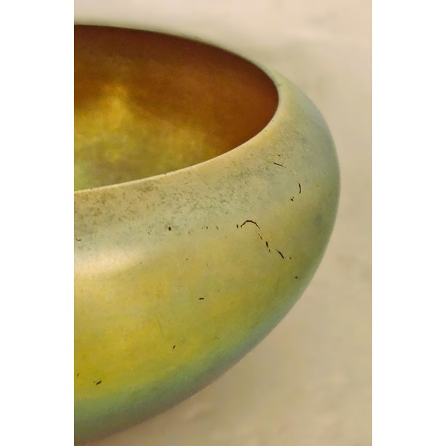 Steuben Gold Aurene Rolled Rim Bowl, Signed 2687 — Carder Era Art Nouveau For Sale - Image 16 of 17