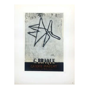 1959 Braque Lithograph 8 Maeght Gallery Art in Posters